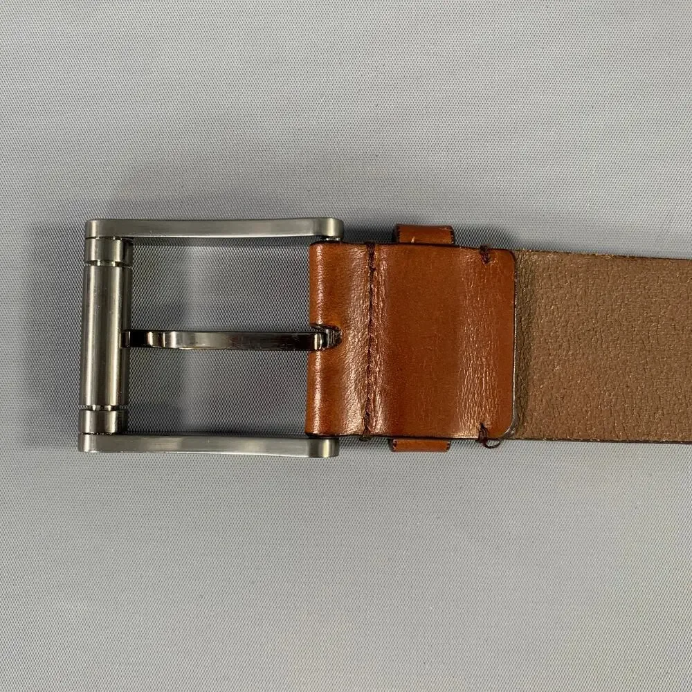 SALVATORE FERRAGAMO Size 33 Brown Leather Belt
